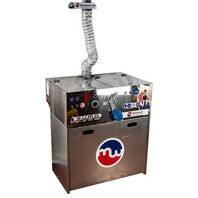 Metalwash spray gun cleaning station