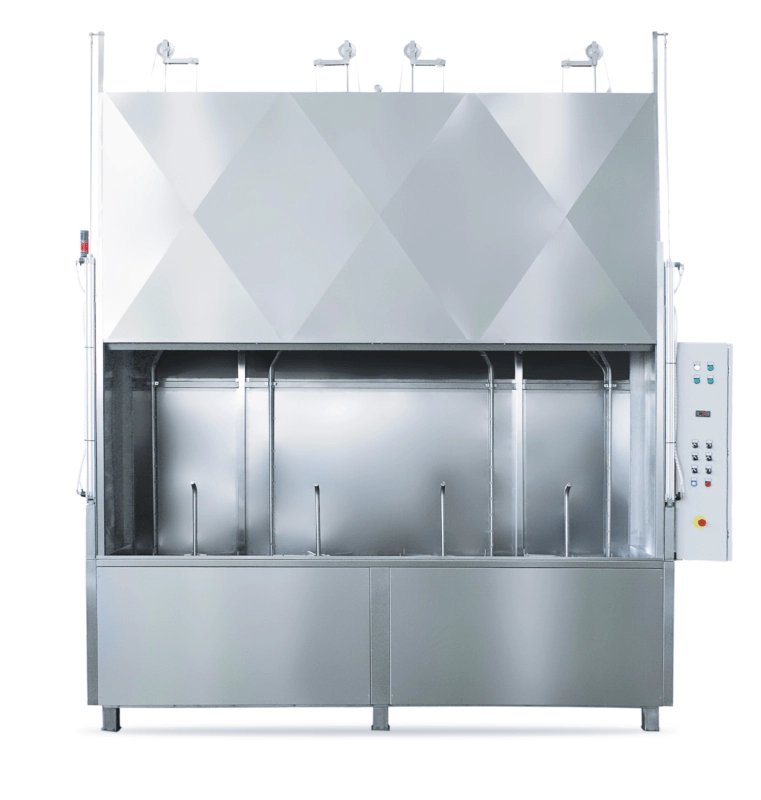 Four section parts washer
