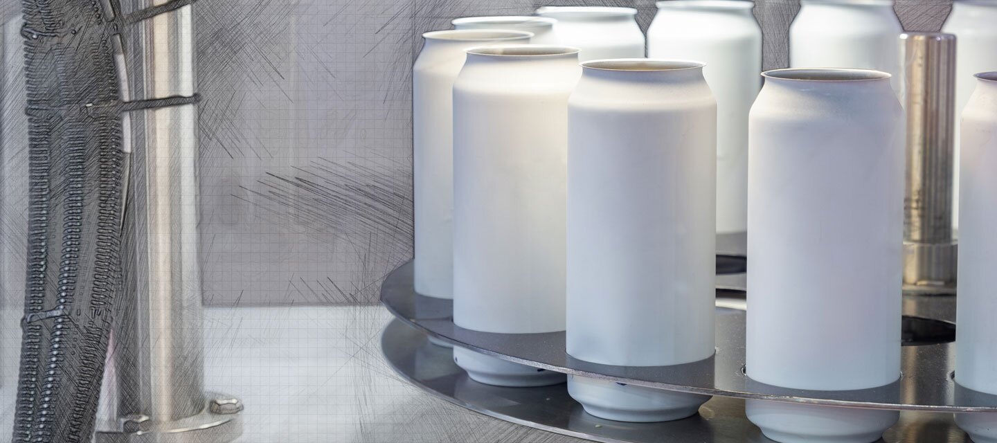 Metal components in a manufacturing plant