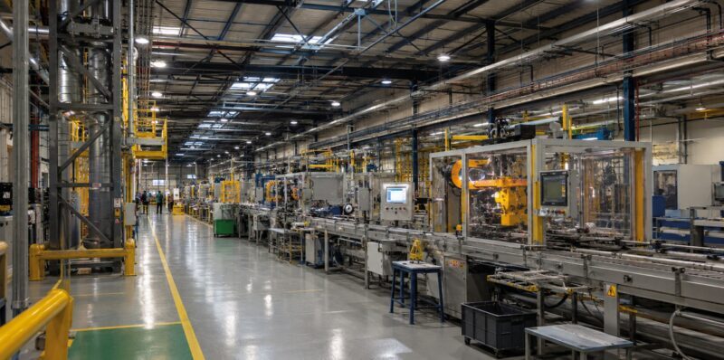 A production line.