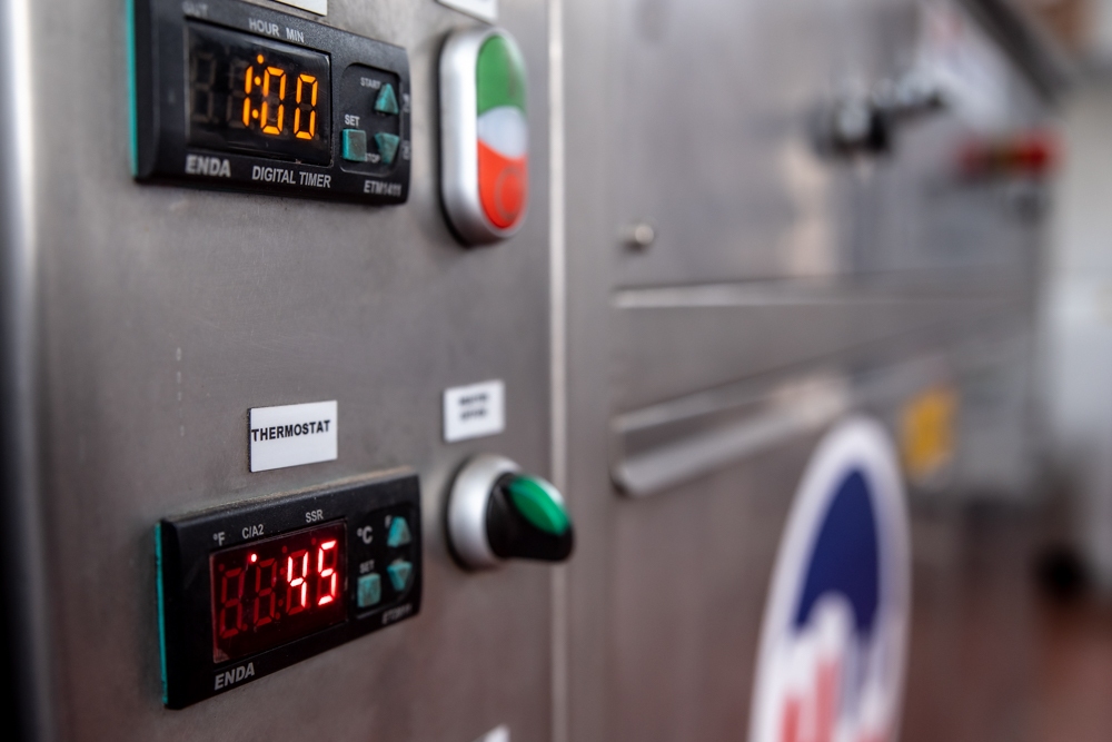 Metalwash parts washer timer and thermostat controls